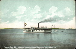 Steamer Sebascodegan Harpswell Stemboat Co. Casco Bay Postcard