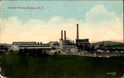 Cement Works Hudson, NY Postcard Postcard