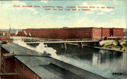 Wood Worsted Mills Postcard