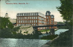 Manville Mills Rhode Island Postcard Postcard