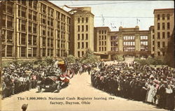 The 1,000,000Th National Cash Register Leaving The Factory Dayton, OH Postcard Postcard