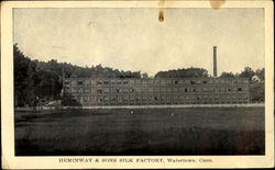 Heminway & Sons Silk Factory Watertown, CT Postcard Postcard