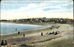 Revere Beach Showing Condits Dance Hall And Beachmont Massachusetts Postcard Postcard