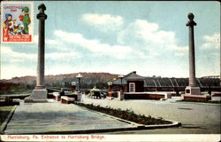 Entrance To Harrisburg Bridge Postcard