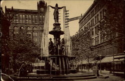 Fountain Square Cincinnati, OH Postcard Postcard