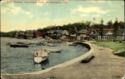 Boat Houses, Fairmount Park Philadelphia, PA Postcard Postcard