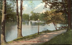 Chamounix Lake, Fairmount Park Postcard