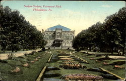 Sunken Gardens, Fairmount Park Philadelphia, PA Postcard Postcard