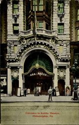 Entrance To Keiths Theatre Postcard