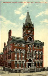 Hahnemann College A, Broad And Race Sts. Postcard