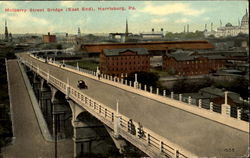 Mulberry Street Bridge Harrisburg, PA Postcard Postcard