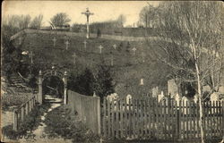 Cemetery Saint Anne de Beaupré  Quebec Canada Postcard Postcard