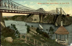 Bridge And Falls, Slack Water Postcard