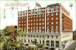 The Admiral Beatty Hotel Saint John, NB Canada New Brunswick Postcard Postcard