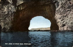 The Arch In Perce Rock Quebec Canada Postcard Postcard