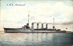 S. M. S. Stralsund Boats, Ships Postcard Postcard