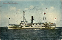 Steamer Myles Standish Boats, Ships Postcard Postcard