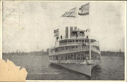 Hudson River Dayline Steamer Robert Fulton Postcard