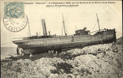 Steamer Pouvoir Postcard