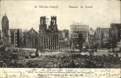 St. Patricks Church Mission St. Scene San Francisco, CA Postcard Postcard