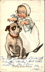 Pretty Bow-Wow Dogs Postcard Postcard