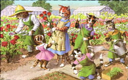 Gardening Postcard