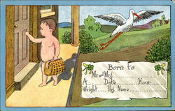 Stork Postcard