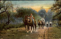 Then Came The Tabourers Home From The Field Postcard