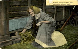 No Cold Storage In This Town Farming Postcard Postcard