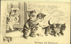 Going To School Postcard