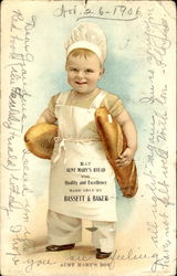 Aunt Mary's Baker Boy Postcard