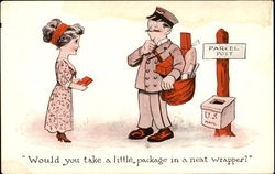 Parcel Post Postal Postcard Postcard