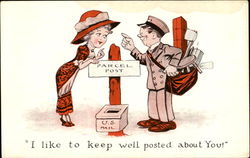 Parcel Post Postal Postcard Postcard