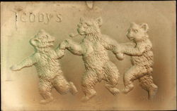 Embossed Teddy's Postcard