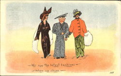 Latest Fashions Postcard