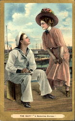 The Navy A Recruiting Station Postcard