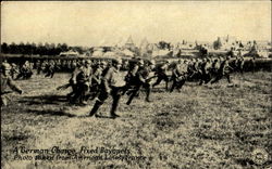 A German Charge Fixed Bayonets Postcard