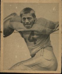 1948 Bowman Football #35 Michael (Mike) Micka Boston Yanks Trading Card Trading Card Trading Card