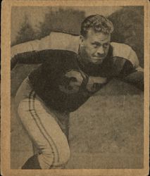 1948 Bowman Football #57 John (Baddy) Badaczewski Boston Yanks Trading Card