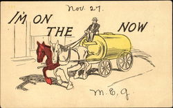 I'm On The Wagon Now Postcard