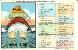 High Tide Fat People Postcard Postcard