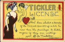 Tickler License Postcard