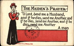 The Maiden's Prayer Postcard