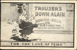 For The Love Of Mike Comic, Funny Postcard Postcard