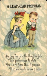 A Leap Year Proposal Postcard Postcard