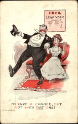 1912 Leap Year Postcard Postcard