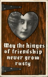 May The Hinges Of Friendship Never Grow Rusty Postcard