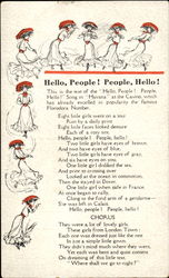 Hello People! People Hello! Songs & Lyrics Postcard Postcard