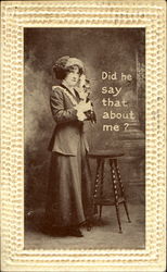 Did He Say That About Me? Telephones Postcard Postcard