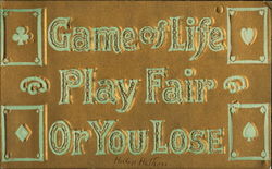 Game Of Life Play Fair Or You Lose Postcard